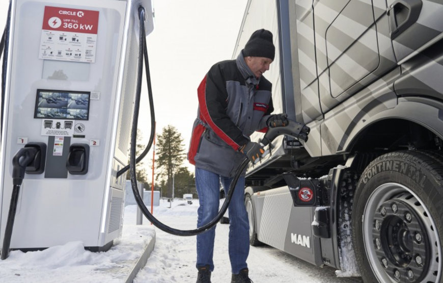 ICY TESTS: MAN ETRUCK COPES WITH POLAR WINTER